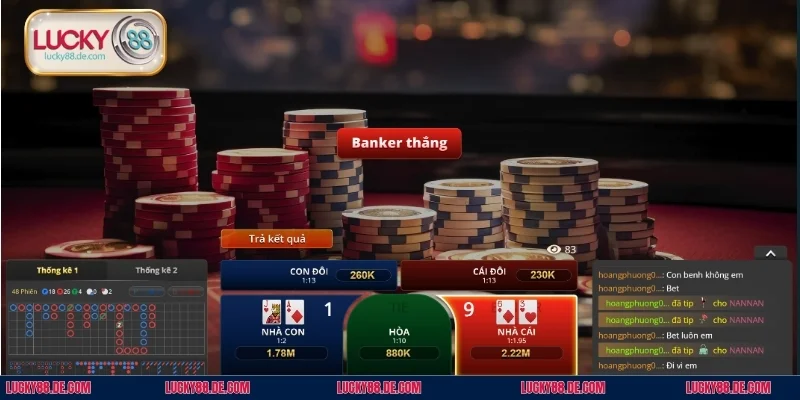 Thành viên được cảm nhận không khí sòng bạc thực thụ